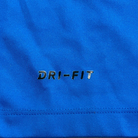 Nike Golf Men’s Large‎ Polo Short Sleeve Dri Fit Light Blue Button Up - Picture 6 of 10